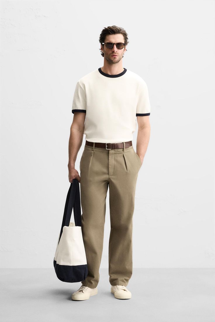 Men’s Ringer T-Shirt with Contrast Trim